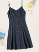 Button Front Cami Dress