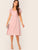 Flutter Sleeve Sweetheart Neck Fit & Flare Dress