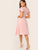 Flutter Sleeve Sweetheart Neck Fit & Flare Dress