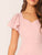 Flutter Sleeve Sweetheart Neck Fit & Flare Dress