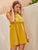 Frill Trim Ruffle Sleeve Smock Dress