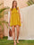 Frill Trim Ruffle Sleeve Smock Dress