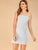 Side Button Gingham Cami Dress