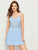 Contrast Lace Solid Cami Dress