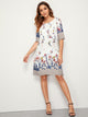 Floral Print Tunic Dress