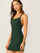 Criss-cross Backless Rib-knit Bodycon Dress
