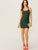 Criss-cross Backless Rib-knit Bodycon Dress