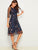 Floral Embroidery Mesh Overlay Dress