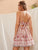 Ditsy Floral Print Tie Back Cami Dress