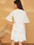 Solid Contrast Lace Swing Dress