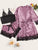 Floral Lace Satin Lingerie Set With Robe