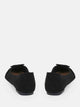 Buckle Accent Pointed Toe Slip On Ballet Flats