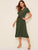 Button Front Belted Shirt Dress