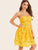 Fit & Flare Guipure Lace Overlay Bustier Cami Dress