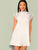 Lace Trim Solid Tunic Dress