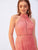 Backless Split Hem Guipure Lace Pencil Dress