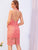 Backless Split Hem Guipure Lace Pencil Dress