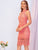 Backless Split Hem Guipure Lace Pencil Dress