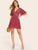 Allover Star Print Layered Sleeve Swing Dress