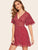 Allover Star Print Layered Sleeve Swing Dress