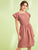 Striped Square Neck Fit & Flare Dress
