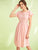 Striped Square Neck Fit & Flare Dress