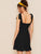 Solid Ruffle Hem Shirred Cami Dress