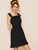 Solid Ruffle Hem Shirred Cami Dress