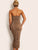 Dip Hem Ruched Tube Bodycon Dress