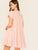 Ruffle Cuff Smock Dress