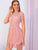 Zip Back Guipure Lace Overlay Dress