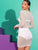  Sheer Ruched Drawstring Front Bodycon Dress Without Lingerie