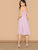 Solid Zip Back Fit & Flare Dress