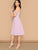 Solid Zip Back Fit & Flare Dress