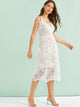 Lace Scallop Trim Cami Dress