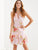 SBetro Floral Print Layered Ruffle Ruched Dress