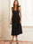 SBetro Ruffle Trim Tie Back Backless Slip Dress