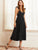 SBetro Ruffle Trim Tie Back Backless Slip Dress
