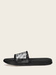 Geometric Print Clear Flat Sliders