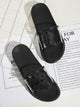 Geometric Print Clear Flat Sliders