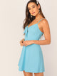 Tie Front Peekaboo Cami Dress