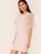 Embroidery Appliques Mesh Sleeve Pencil Dress