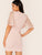 Embroidery Appliques Mesh Sleeve Pencil Dress