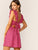 Tie Back Ruffle Strap Fit & Flare Dress