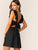 Tie Back Ruffle Strap Fit & Flare Dress