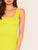 Neon Yellow Split Thigh Tank Dress