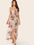 Floral Print Button Front Cami Dress