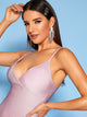 Glitter Gathered Bust Bodycon Cami Dress