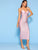 Glitter Gathered Bust Bodycon Cami Dress