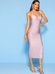 Glitter Gathered Bust Bodycon Cami Dress